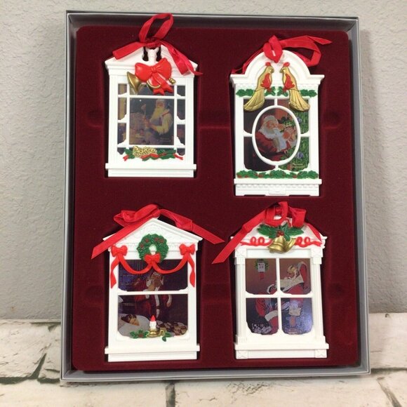 VTG Rockwells Legend Of Santa Ornament Collection W/Original Box Norman Rockwell - Picture 2 of 9
